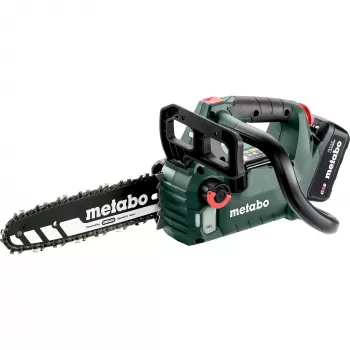 METABO MS 18 LTX BL 25 (601595900) SET Akku-Kettensäge (Grün/Schwarz, Li-Ion Akku 4,0Ah 18V)