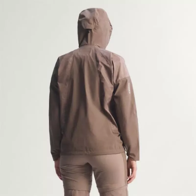 adidas TERREX Xperior 2.5L Hybrid Primeknit Climaproof Jacket - Trace Brown (Women's, Größe M)