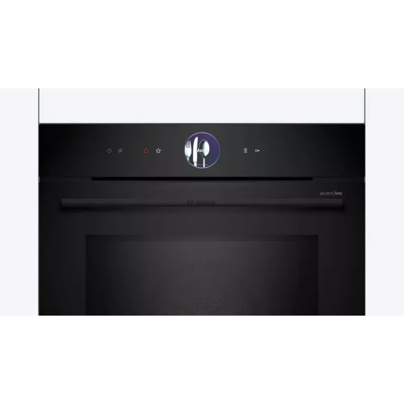 Bosch HMG976KB1 Series 8 Einbau-Mikrowellenbackofen mit Dampfunterstützung, 71 l, Schwarz