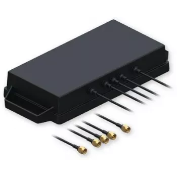 Teltonika 5G/GNSS Kombiantenne mit SMA-Anschlüssen - 3m Kabel - Schwarz