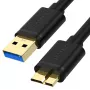 UNITEK USB 3.0 A-Stecker auf Micro-B-Stecker Kabel 1m Schwarz Y-C461GBK