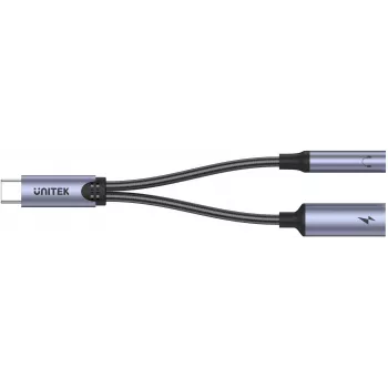 UNITEK USB-C auf 3,5mm Audioanschluss & USB-C 60W PD Adapter (Space Grey)