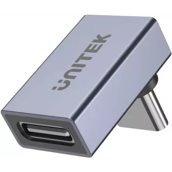 UNITEK USB-C auf USB-C 90-Grad Winkeladapter 40Gbps 240W Space Gray
