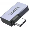 UNITEK USB-C auf USB-C gewinkelter flacher Adapter 40Gbps