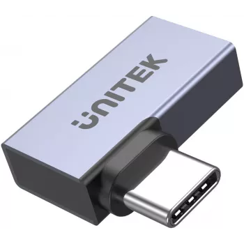 UNITEK USB-C auf USB-C gewinkelter flacher Adapter 40Gbps