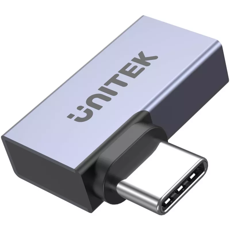 UNITEK USB-C auf USB-C gewinkelter flacher Adapter 40Gbps