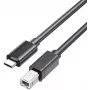 UNITEK USB-C auf USB-B 2.0 Druckerkabel 3m Schwarz