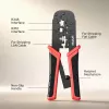 UNITEK Ratschen-Netzwerk-Crimpzange für CAT6-Stecker (8P/6P/4P)