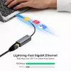 UNITEK USB-C auf Gigabit Ethernet Adapter 1Gbps - Space Gray