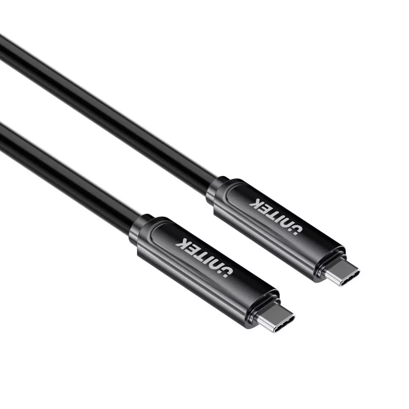 UNITEK USB-C Active Optical Cable 7m – 10Gbps, PD60W, 8K@30Hz, Schwarz