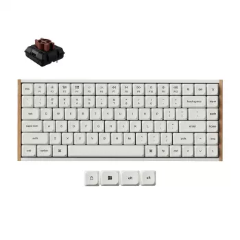 Keychron K3U-Q3Z 75% Milk POM Brown Switch 8K Mechanische Tastatur