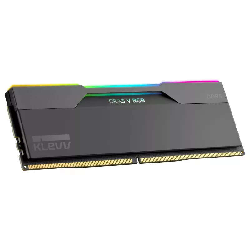 32GB KLEVV CRAS V RGB DDR5-6400 CL30 Dual Channel Kit (2x16GB) Schwarz