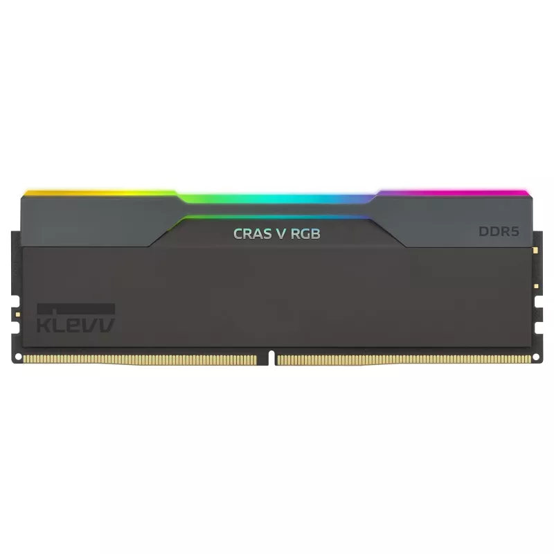 32GB KLEVV CRAS V RGB DDR5-6400 CL30 Dual Channel Kit (2x16GB) Schwarz