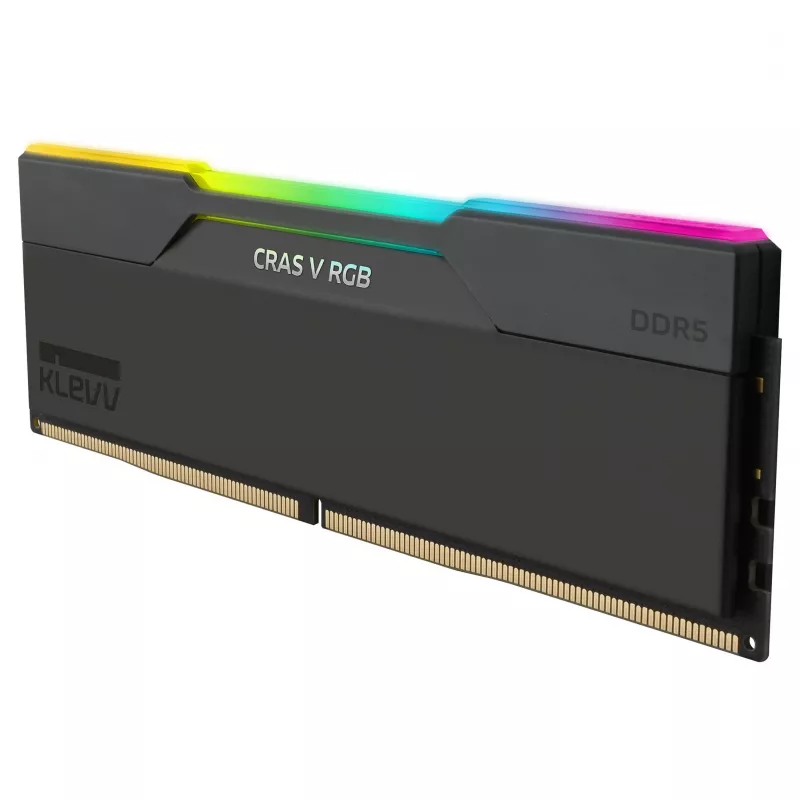 32GB KLEVV CRAS V RGB DDR5-6400 CL30 Dual Channel Kit (2x16GB) Schwarz