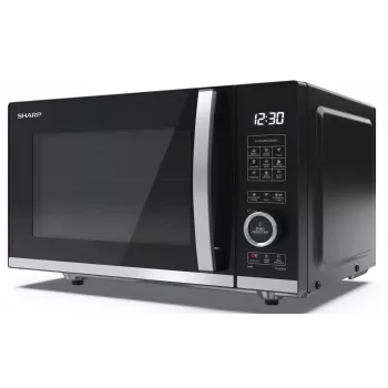 Sharp YC-QG204AE-B Kombi-Mikrowelle mit Grill, 20L, 800W, Schwarz