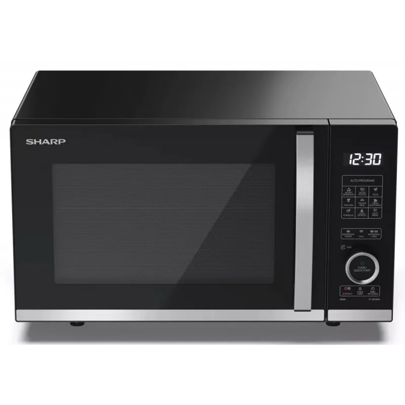 Sharp YC-QG204AE-B Kombi-Mikrowelle mit Grill, 20L, 800W, Schwarz
