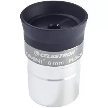 Celestron Omni 6 mm Plössl Okular - 1,25 inch voll mehrfachvergütet - Schwarz/Silber