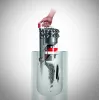 Dyson Cinetic Big Ball Absolute 2 Zylinder-Staubsauger, Grau/Rot