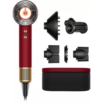 Dyson Supersonic Nural Straight+Wavy Haartrockner, Velvet Red/Gold