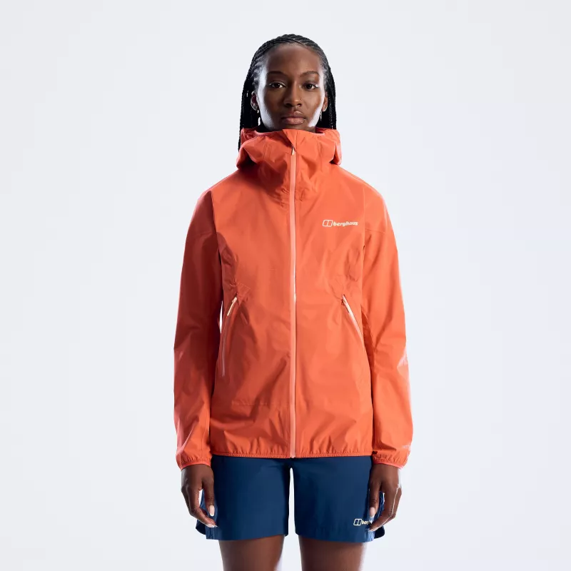 Berghaus Damen Rain Motion Jacke - Sunburst (Größe M)