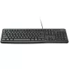 Logitech Tastatur K120 RU - Kabelgebunden USB Vollgröße Russisches Layout, spritzwassergeschützt, Schwarz