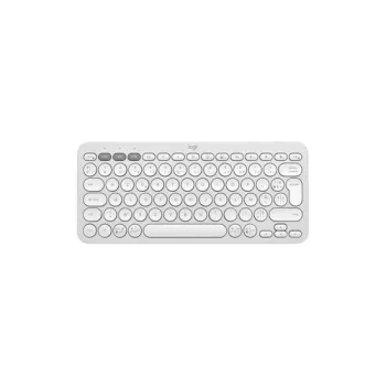 Logitech Pebble Keys 2 K380s kabellose Tastatur, Tonal White