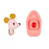 Lilliputiens Badespielzeug Boot mit Nina der Maus Plüsch 6m+