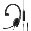Sennheiser ADAPT 100 Kabelgebundenes On-Ear-Headset mit Noise-Cancelling-Mikrofon, USB-A, Schwarz