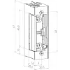 SCOT ES-S1224N Symmetrischer Elektrotüröffner mit niedrigem Stromverbrauch