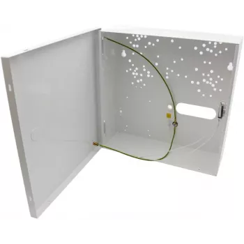Pulsar AWO000PU Universelles Metallgehäuse, Weiß (RAL 9003), Wandmontage, 17Ah Batterieunterstützung