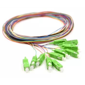 12x Pigtail SC/APC Singlemode G.657.A2 2m Gold Connectors