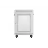 Lanberg 19 Zoll 15U 600x800 Grauer Standschrank mit perforierter Tür und LCD (Flat Pack)