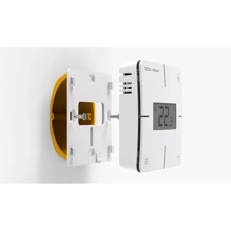 Kabelgebundener Raumthermostat R-S1 Schwarz Tech Sterowniki