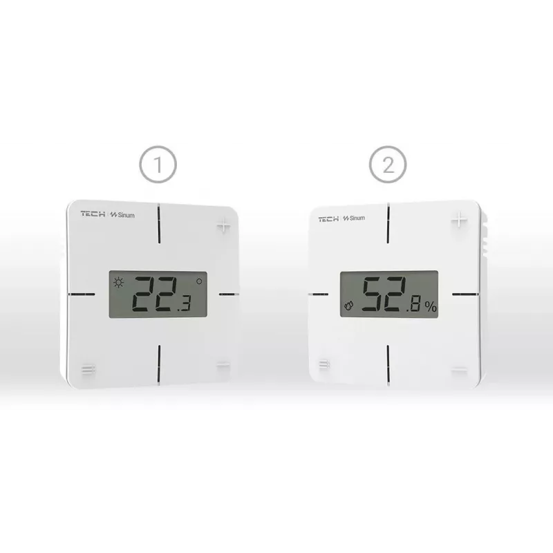 Kabelgebundener Raumthermostat R-S1 Schwarz Tech Sterowniki