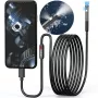 MBG Dual-Lens-Endoskop-Inspektionskamera 2m Kabel 7 LEDs 2x Full HD Wi-Fi für iPhone Android
