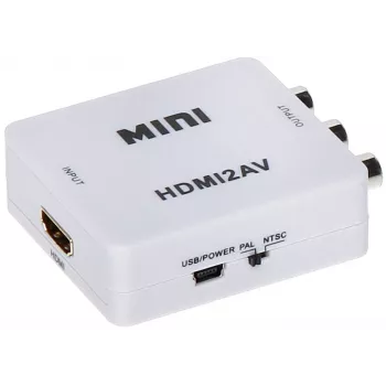 DELTA HDMI-zu-AV-Konverter - Schwarz