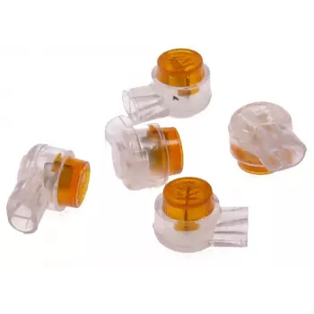 DELTA UY2-4CI/100 Schneidklemmverbinder (IDC) 2-Leiter 100er-Pack Gelb
