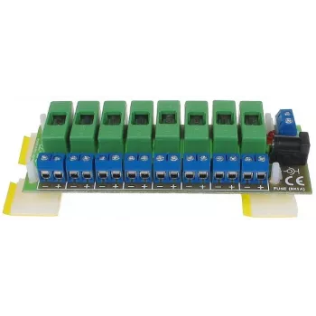 DELTA LZ-8/E Stromverteilungseinheit, 8 Ausgänge, 10-30V DC, 8A, Schraubklemme