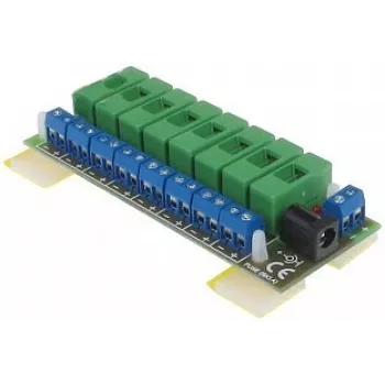 DELTA LZ-8/E Stromverteilungseinheit, 8 Ausgänge, 10-30V DC, 8A, Schraubklemme
