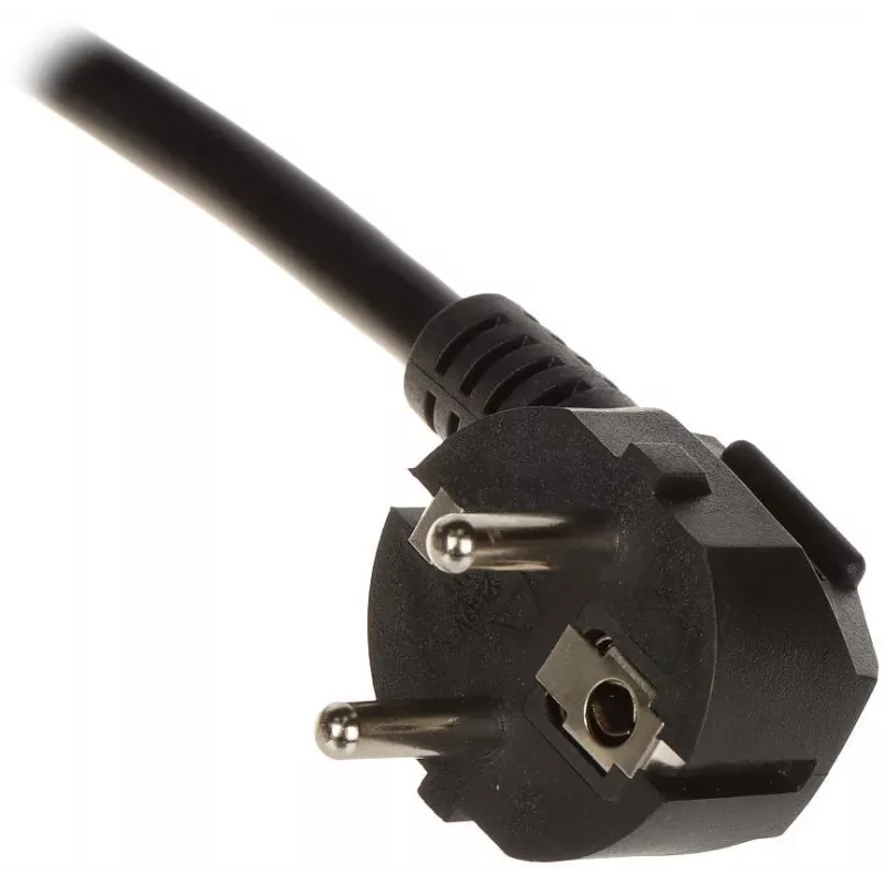 DELTA PD-6/R-2P Überspannungsschutz-Steckdosenleiste 6 Steckdosen 2m Kabel Schwarz