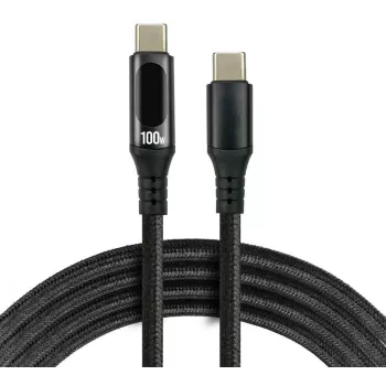 USB-C auf USB-C Kabel 100cm 100W PD LCD Display everActive CBB-1PD5L