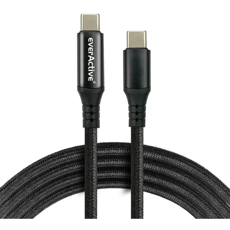 USB-C auf USB-C Kabel 2m 100W LCD Leistungsanzeige everActive CBB-2PD5L