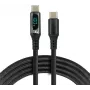 USB-C auf USB-C Kabel 2m 100W LCD Leistungsanzeige everActive CBB-2PD5L