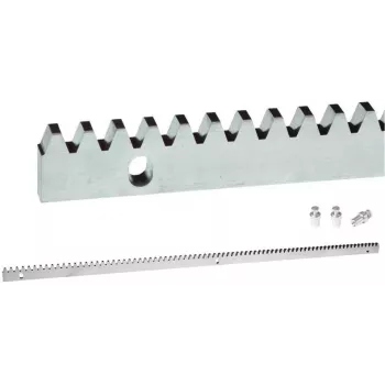 PSG Premium Zahnstange 60.051 für Schiebetore - 8 mm Grundplatte, Modul M4, 1 Meter, verzinkter Stahl