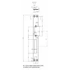 HARTTE OK-P4 Langflachstange für Elektrotüröffner, 3 mm, offen