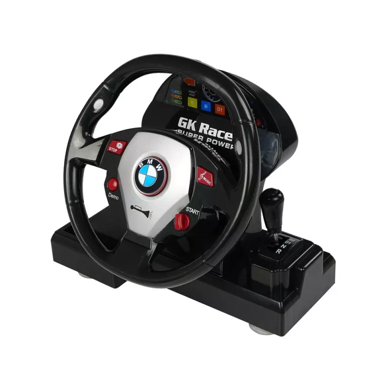 LEAN TOYS Fernsteuerung BMW M3 Schwarz 2.4G Lenkrad 1:18 Sound Lichter