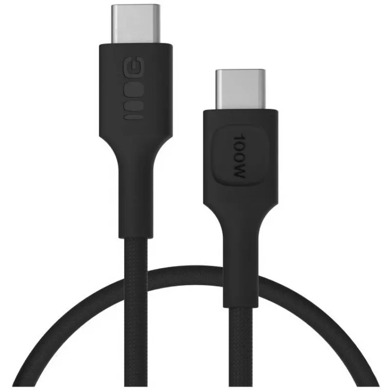 Green Cell PowerStream USB-C-auf-USB-C-Kabel 100W, 0,3 m, Schwarz