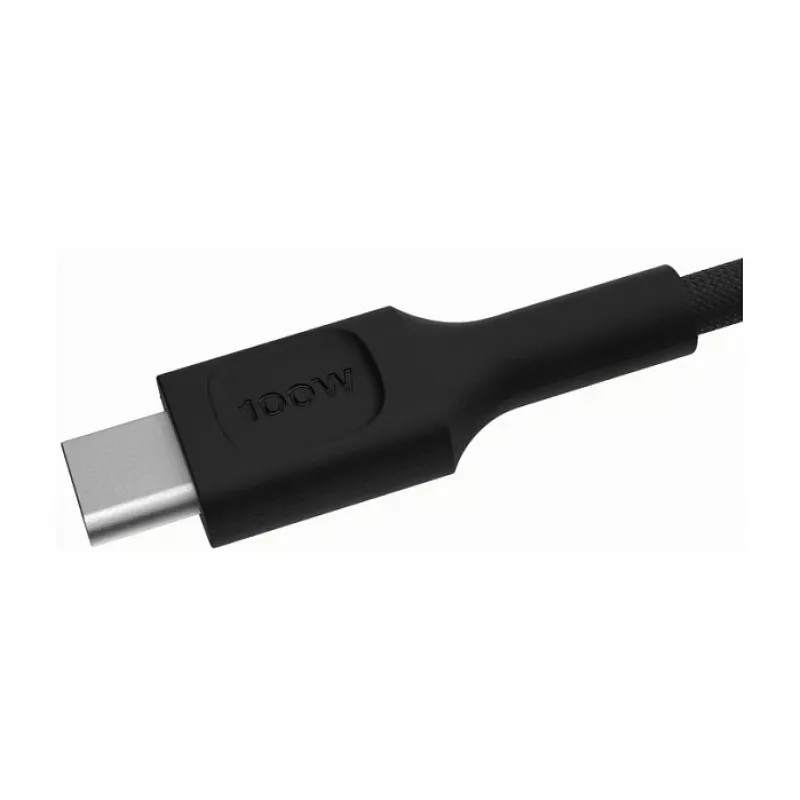 Green Cell PowerStream USB-C-auf-USB-C-Kabel 100W, 0,3 m, Schwarz