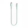 Green Cell PowerFlex Fast Charging USB Type-C auf USB Type-C Kabel 100W Mintgrün 1,2m