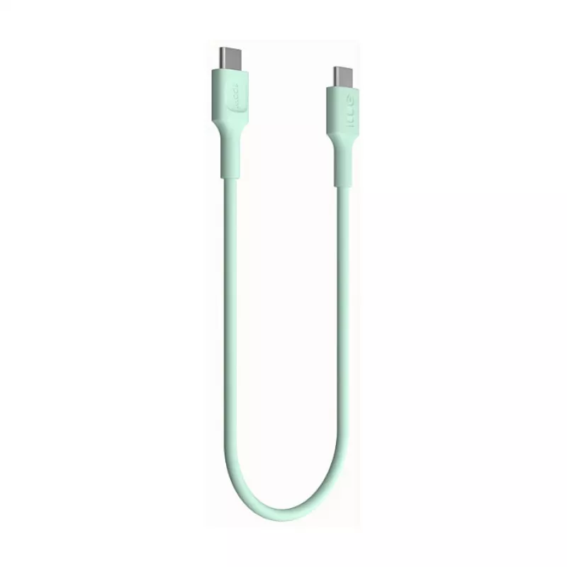 Green Cell PowerFlex Fast Charging USB Type-C auf USB Type-C Kabel 100W Mintgrün 1,2m